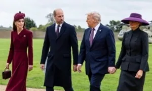 Trang phục 'biết nói' của hoàng gia Anh và vợ chồng ông Trump Trang phục 'biết nói' của hoàng gia Anh và vợ chồng ông Trump